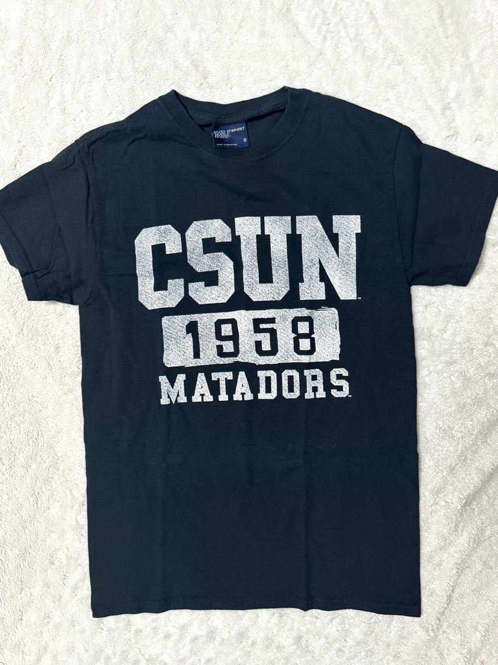 MV Sport CSUN Matadors 1958 Graphic Tee - Black with White Print